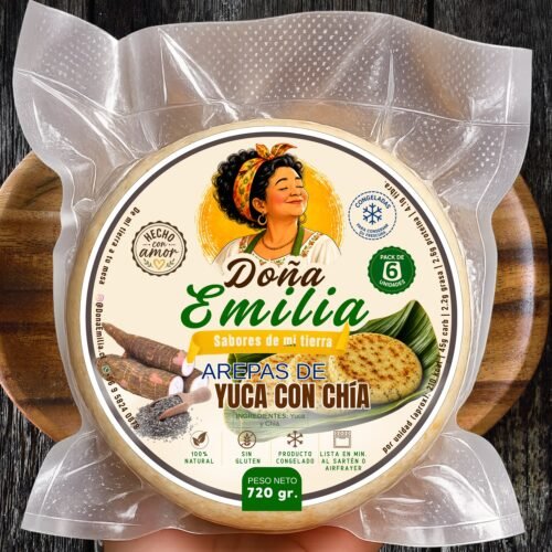 Arepa de Yuca con Chia